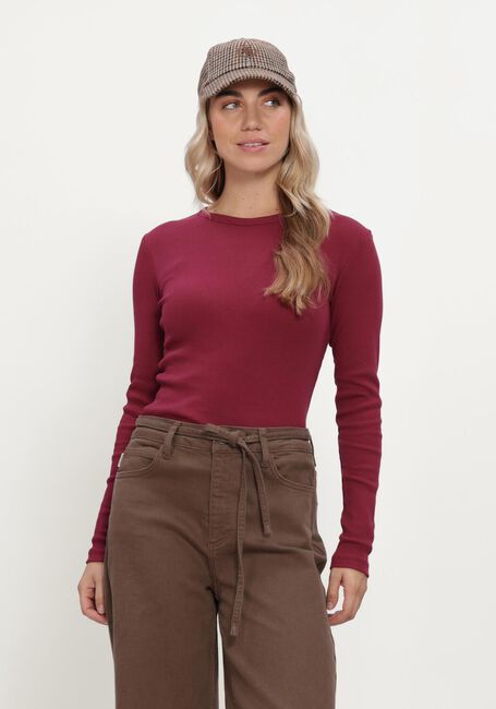 Bordeaux MSCH COPENHAGEN T-shirt MSCHKICKIE RASMIA TOP - large