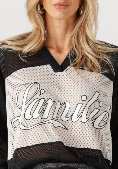 Zwarte HAUTE L'AMITIÉ  DRIFT MIX LOGO BLOUSE - large