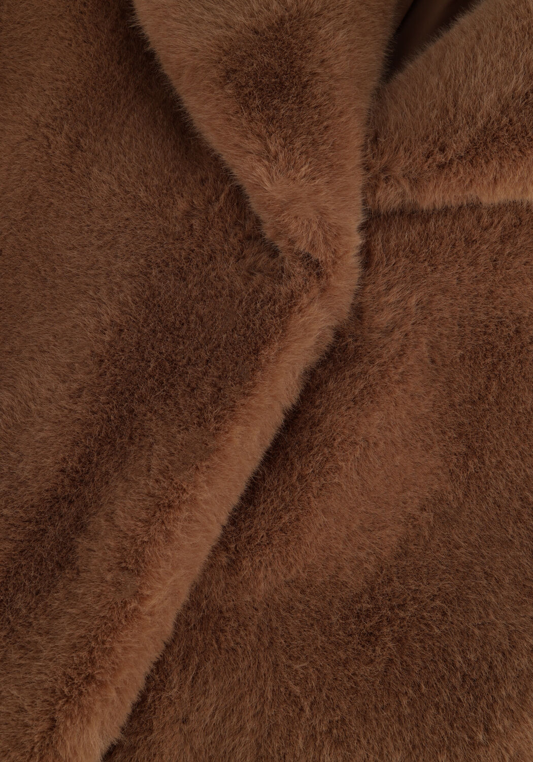 STAND STUDIO Manteau en fausse fourrure CAMILLE COCOON COAT Sable - large