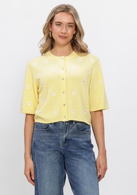 Gele OBJECT Trui OBJTHESS 3/4 SLEEVE CARDIGAN - large