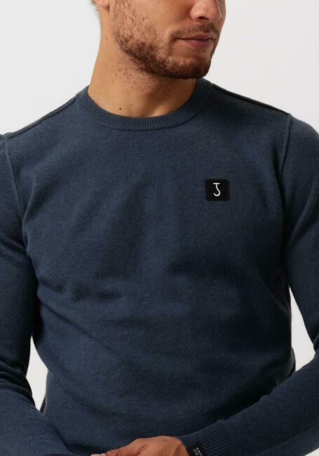 BUTCHER OF BLUE Pull CLIFDEN CREW en bleu - large