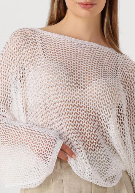 RESORT FINEST Pull CROCHET SWEATER en blanc - large