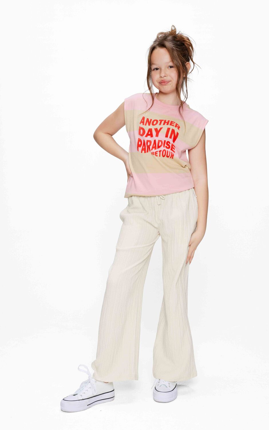 Ecru RETOUR Pantalon MARE - large