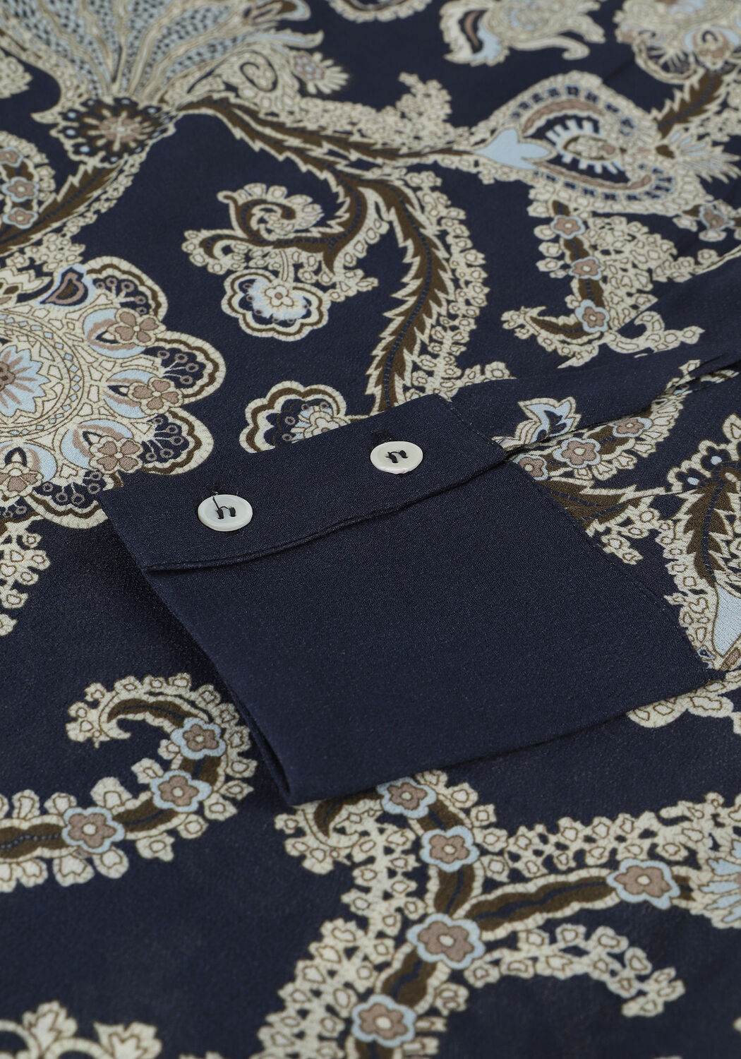 Blauwe MOS MOSH  URIKA PERSIA LS BLOUSE - large