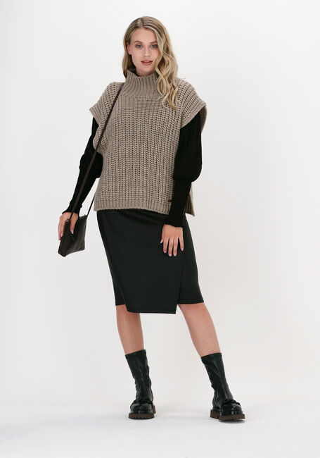 Zwarte JANSEN AMSTERDAM Top TOP SLEEVE SMOCK - large