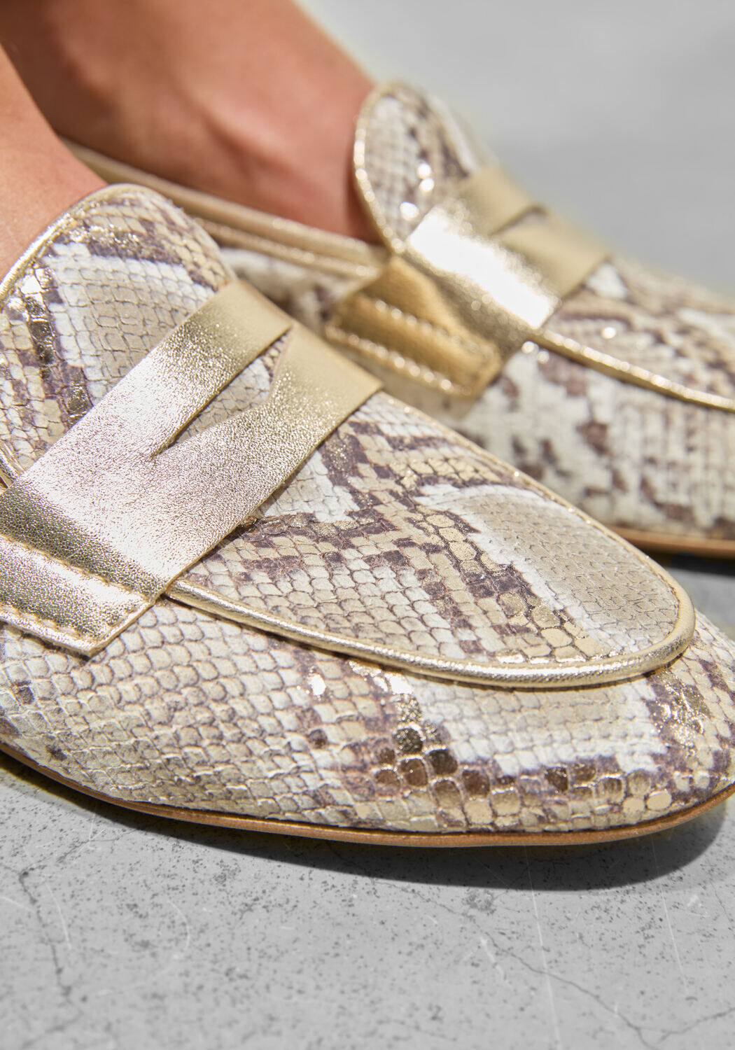 STEFANO LAURAN IRIS Loafers en or - large