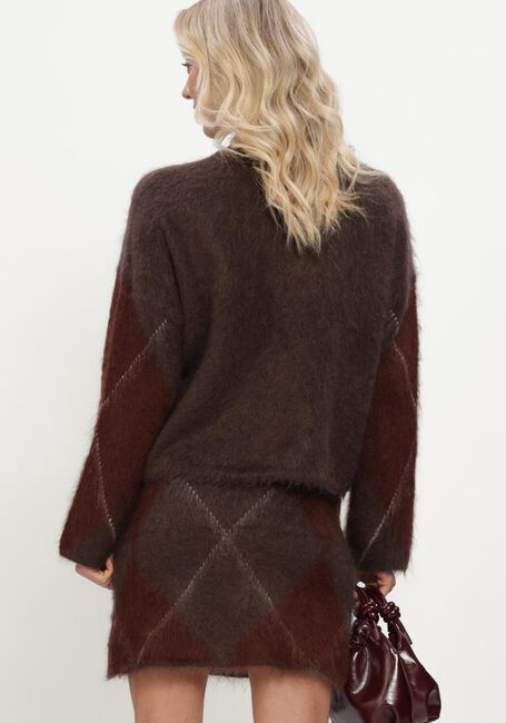 Y.A.S. Pull YASARGY LS MOHAIR BLEND KNIT PULLOVER en marron - large