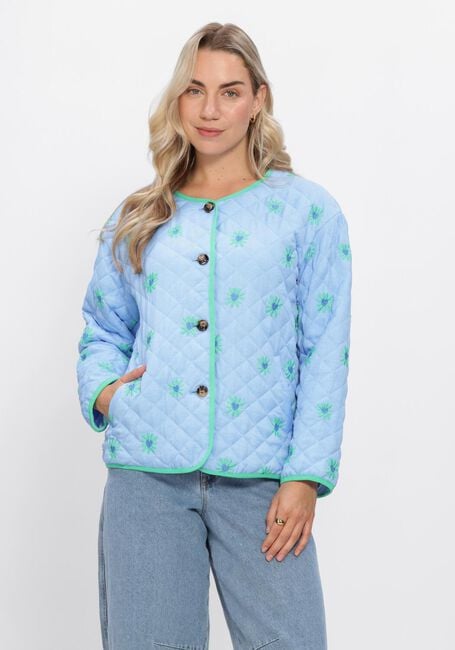 Lichtblauwe YDENCE Gewatteerde jas JACKET ROBYLIN - large