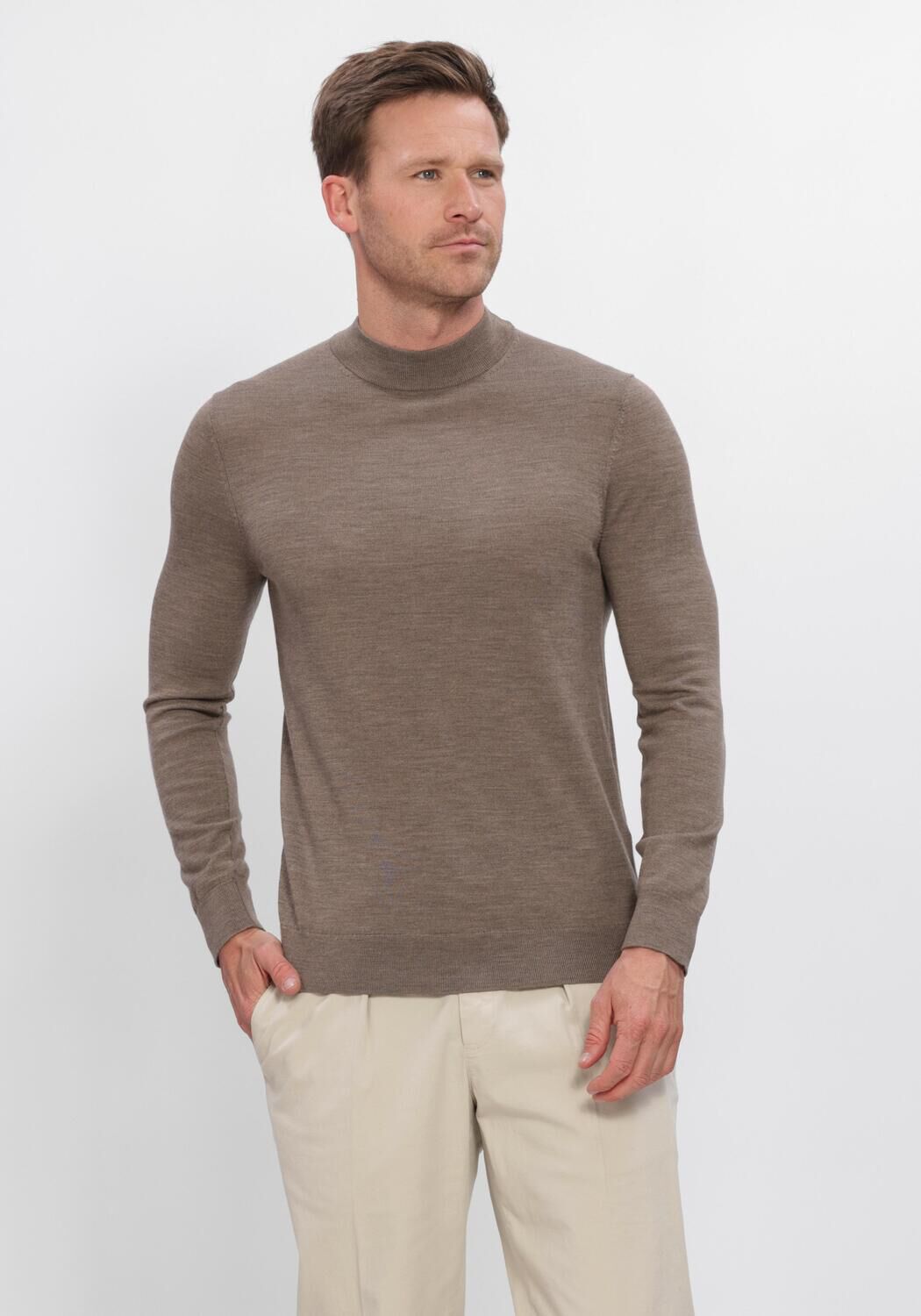 Taupe PROFUOMO Trui PPXJ30028 - large