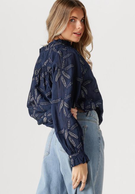 Donkerblauwe NUKUS  JENNA BLOUSE EMBROIDERY - large