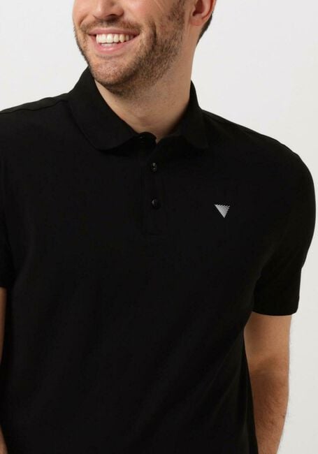 PURE PATH Polo PURE LOGO POLO WITH CHEST PRINT en noir - large