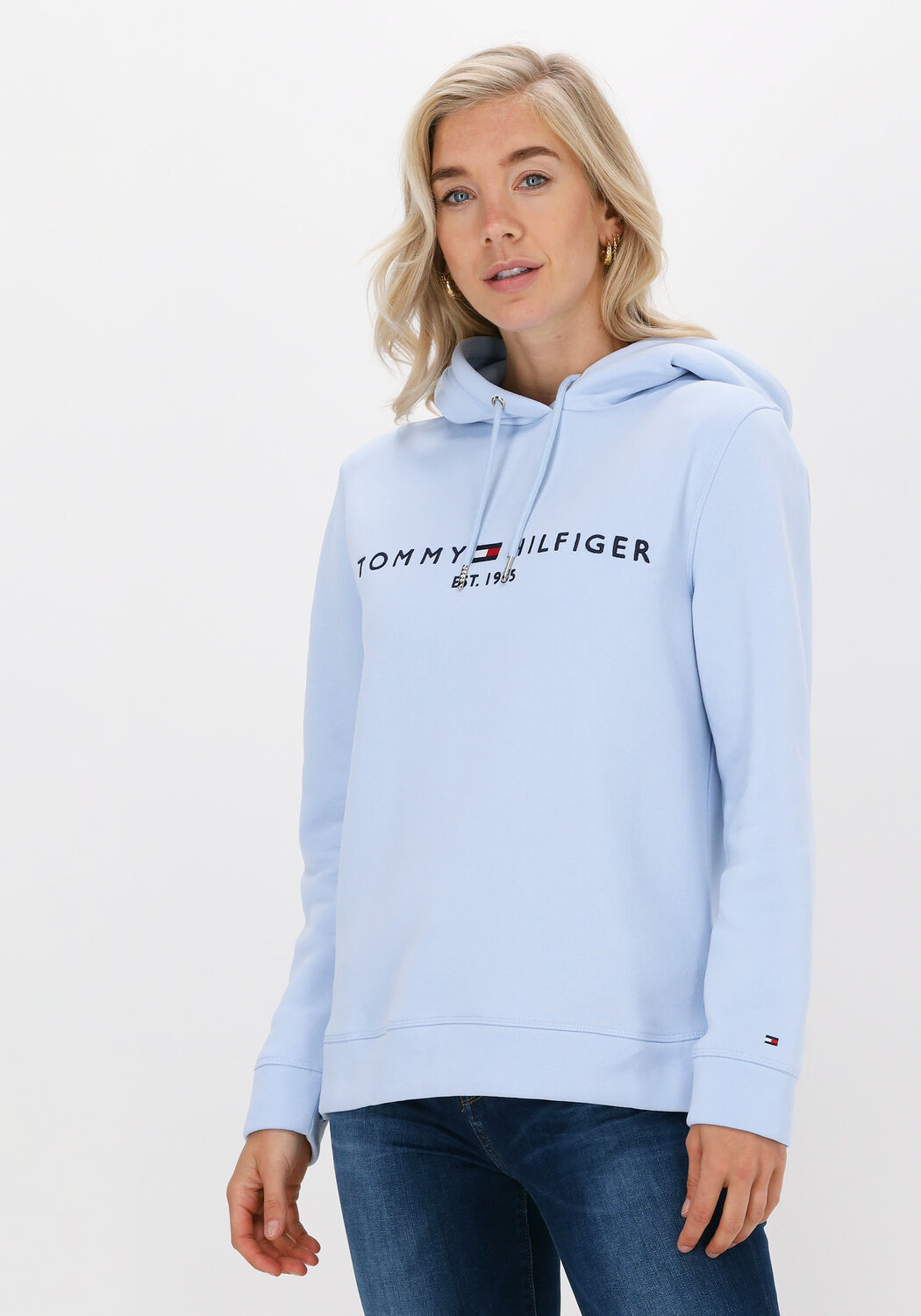 Lichtblauwe sweater dames 2025