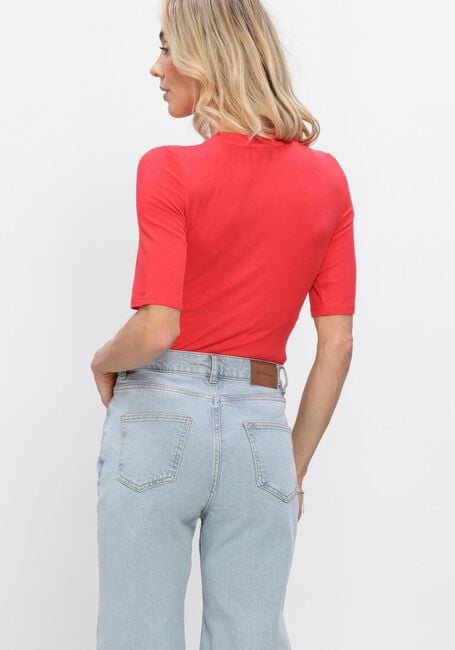 Rode MODSTR&Ouml;M Top KROWNMD O-NECK T-SHIRT - large