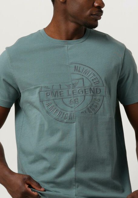 PME LEGEND T-shirt SHORT SLEEVE R-NECK PLAY MIX PIQUE en vert - large