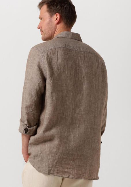 PROFUOMO Chemise décontracté SHIRT X-CUTAWAY SC LINNEN en marron - large