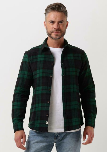 ANERKJENDT Chemise décontracté AKLOUIS BRUSHED CHECK Vert foncé - large