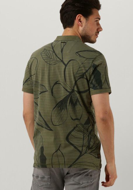 PME LEGEND Polo SHORT SLEEVE POLO STRIPE OUTLINE FLOWER Menthe - large
