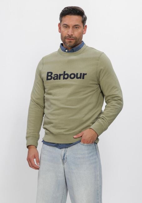 BARBOUR Chandail PIQUE APPLIQUE CREW en vert - large