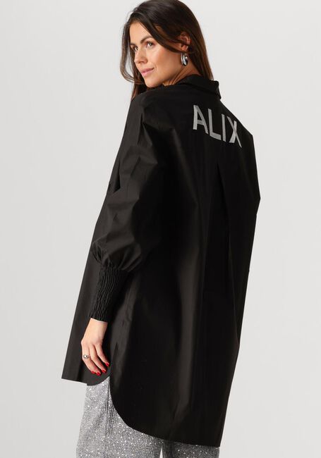 Zwarte ALIX THE LABEL  LADIES WOVEN OVERSIZED BLOUSE - large