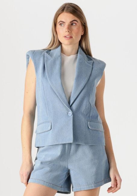 Lichtblauwe EST'SEVEN Gilet ALEXANDER BLAZER - large