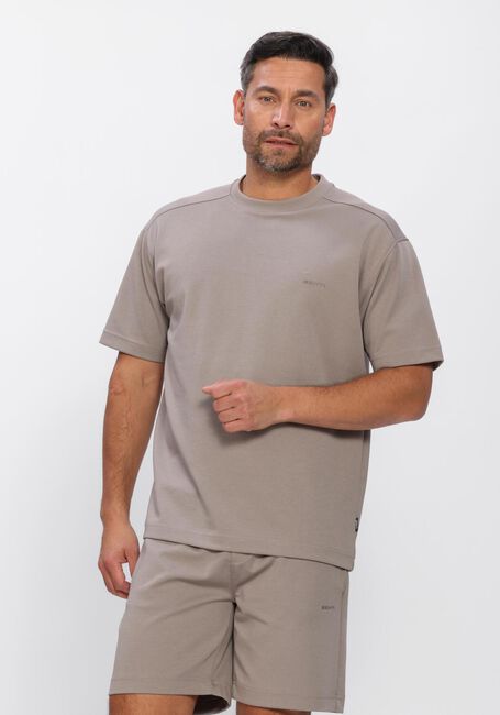 GENTI Polo T-SHIRT SS 1227 en taupe - large