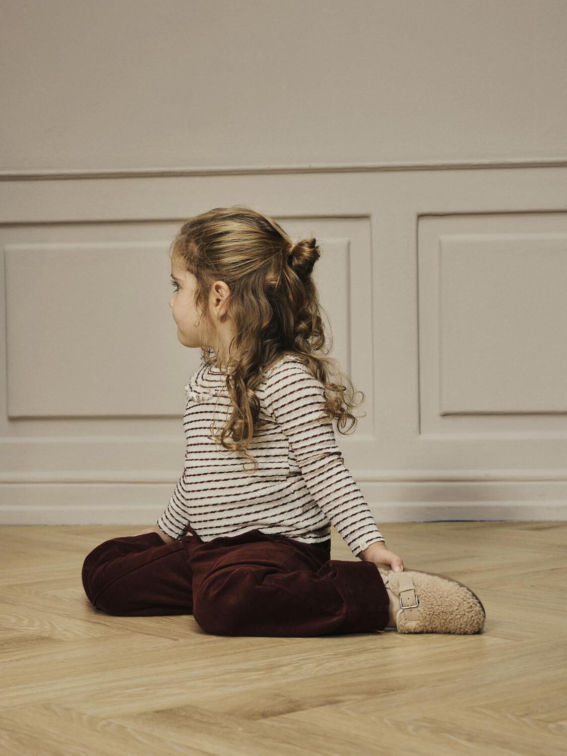 LIL' ATELIER Haut NMFOSOPHIA LS SLIM TOP LIL Cr&egrave;me - large