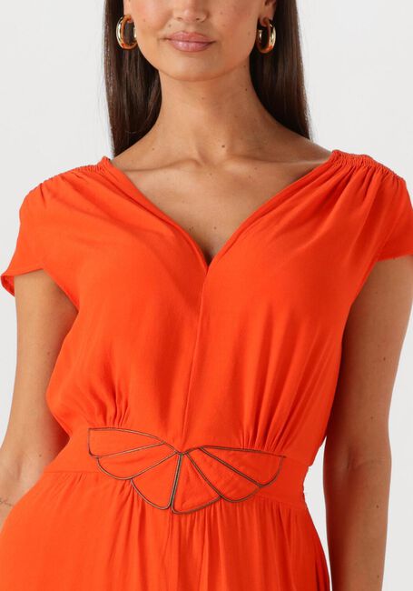 LOUIZON Robe maxi FAYENCE en orange - large