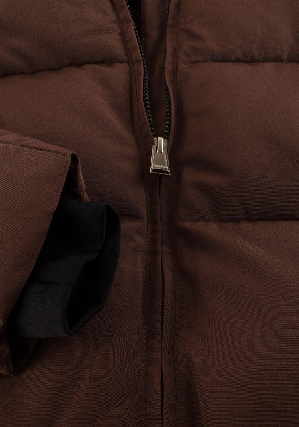 WITHBLACK Veste matelass&eacute; WBLGLORIAN LONG PUFFER JACKET en marron - large