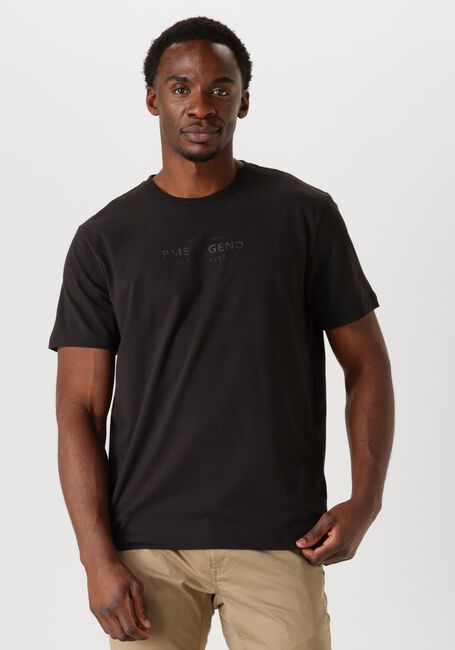 Zwarte PME LEGEND T-shirt SHORT SLEEVE R-NECK COTTON ELASTANE JERSEY - large