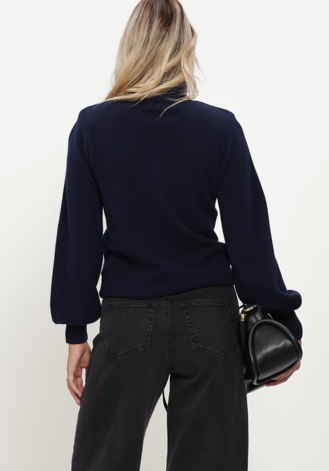 Donkerblauwe MY ESSENTIAL WARDROBE Trui MWJOLA ROLLNECK PULLOVER - large