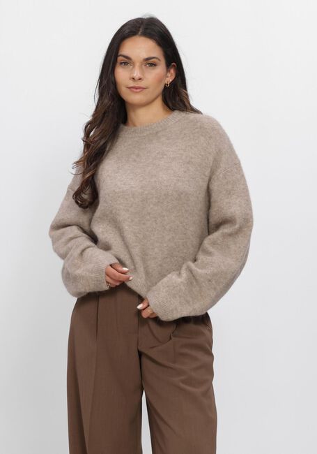 Beige SECOND FEMALE Trui VARANO KNIT PULLOVER - large