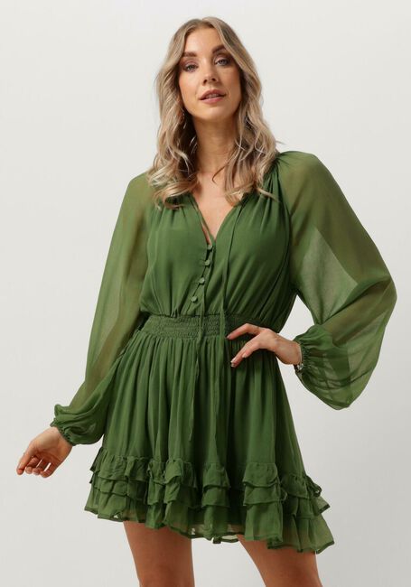 ROUGH STUDIOS Mini robe LILLY DRESS Vert foncé - large