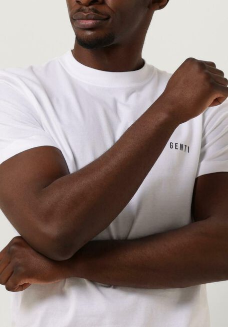 GENTI T-shirt J9038-1223 en blanc - large