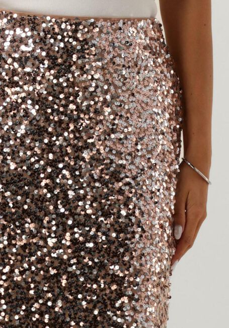 NEO NOIR Jupe midi BAIRA SEQUINS SKIRT en bronze - large
