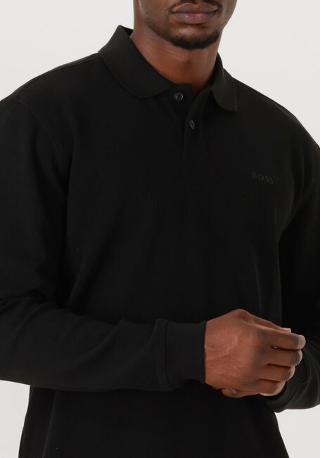 Zwarte BOSS ORANGE Polo PETEMPESTO LONG - large
