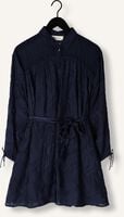 Blauwe POM AMSTERDAM Mini jurk JACQUARD MIDNIGHT BLUE Blauwe POM AMSTERDAM Mini jurk JACQUARD MIDNIGHT BLUE - medium