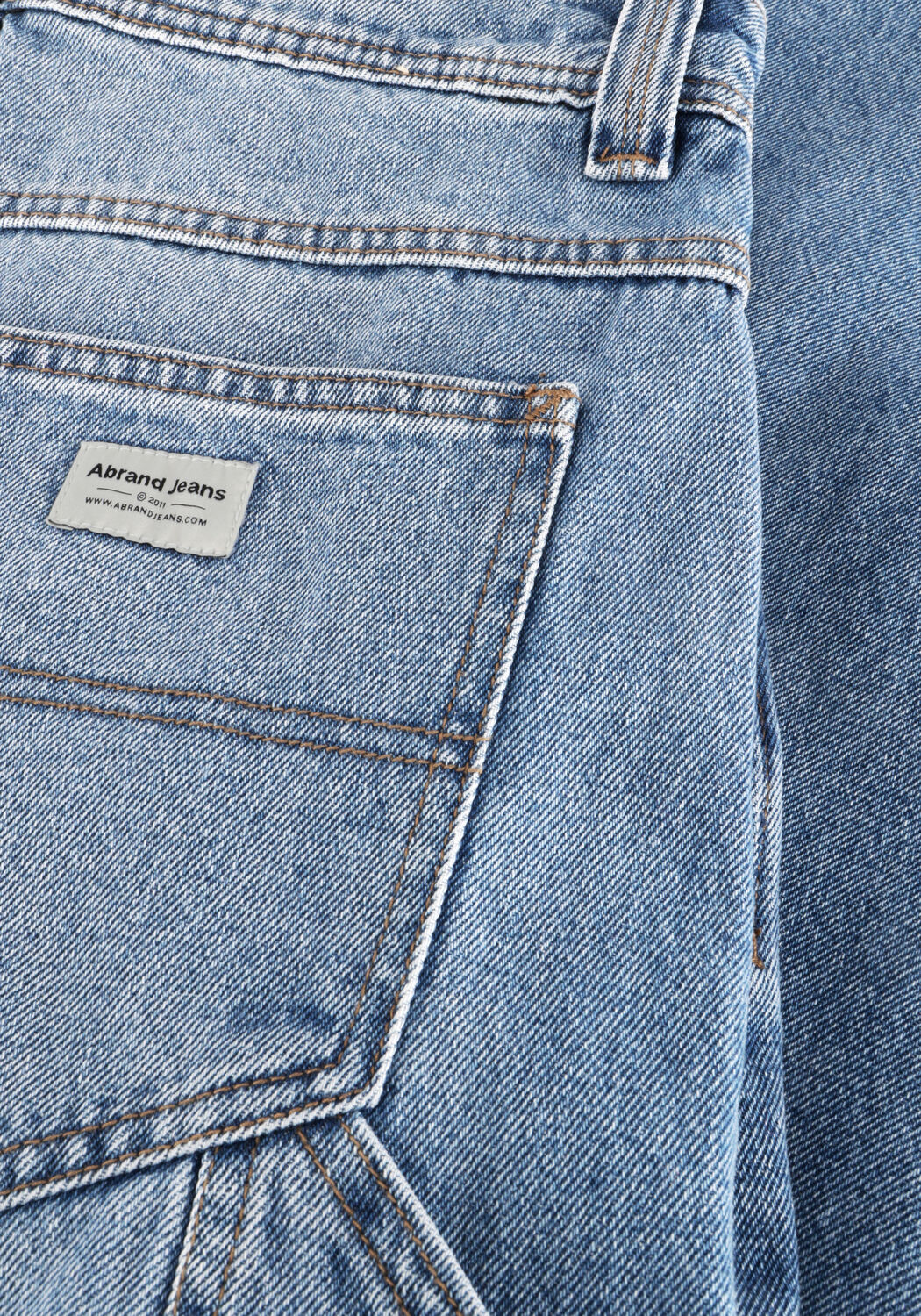 Lichtblauwe ABRAND JEANS Wide jeans MID SUPER BAGGY - large