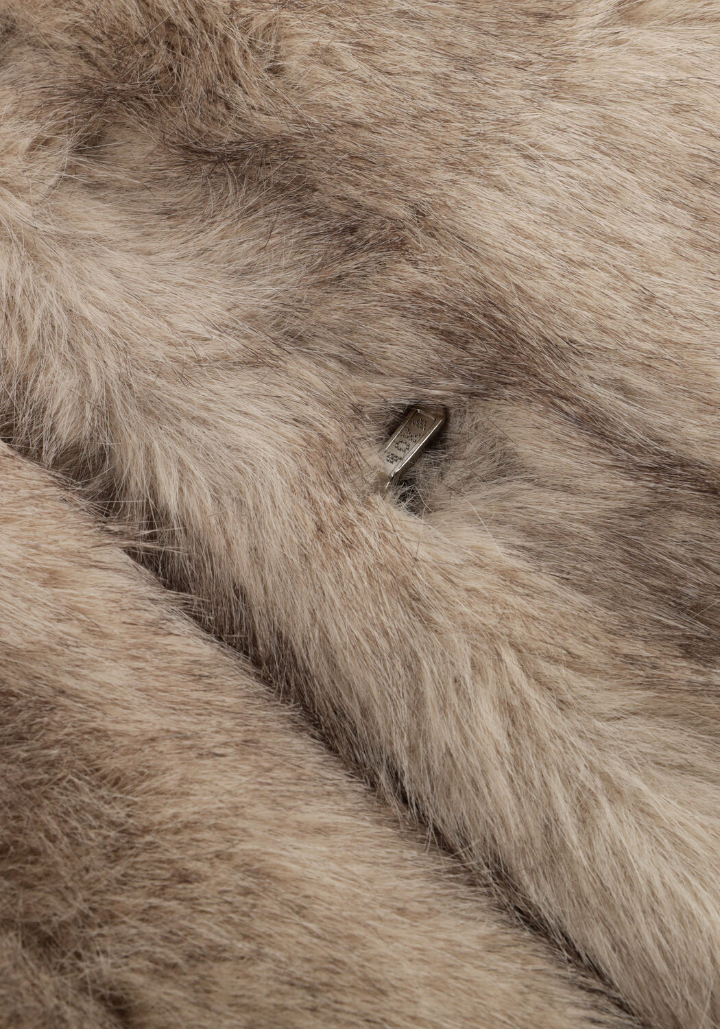 Beige NEO NOIR Faux fur jas STEPHANIE FAUX FUR LONG JACKET - large