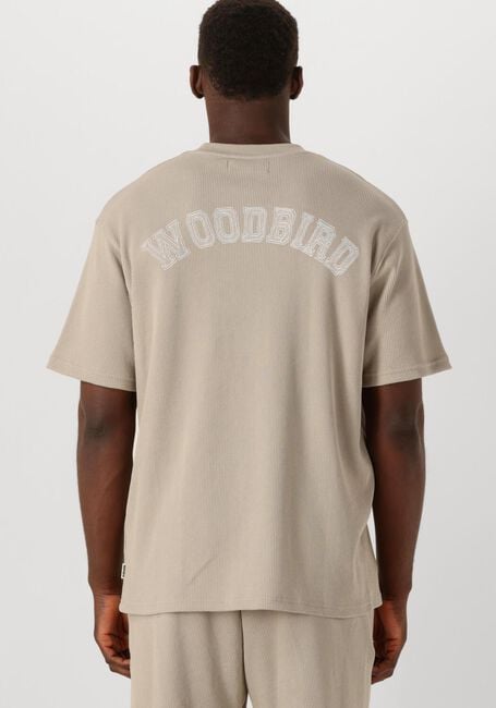 Zand WOODBIRD T-shirt WBBAINE WAFFEL TEE - large