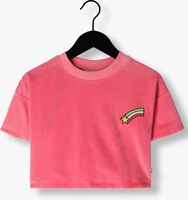 Roze CARLIJNQ T-shirt BASIC - CROPPED SHIRT WITH EMBROIDERY - medium