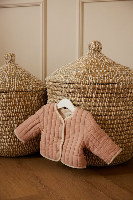 Bruine LIL' ATELIER Jassen NBFDAMIR SHORT LOOSE JACKET SOLID - large