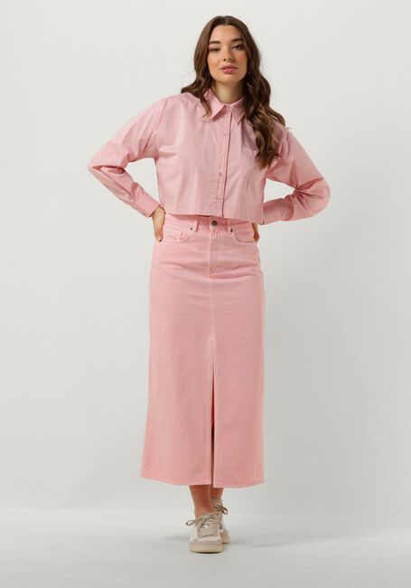 Roze CO'COUTURE  COTTON CRISP CROPPED SHIRT - large