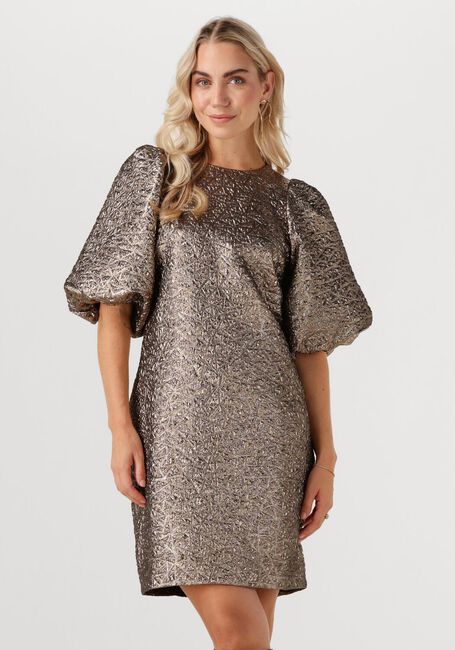 OMODA ATELIER Mini robe OM-PEARL DRESS en bronze - large