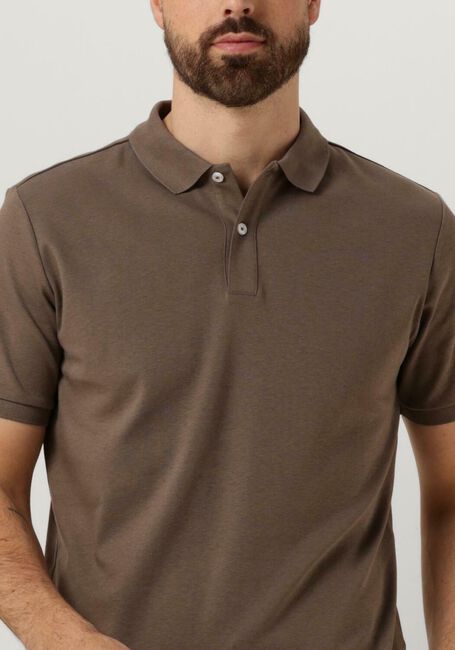 SELECTED HOMME Polo SLHSLIM-TOULOUSE SS POLO NOOS en marron - large