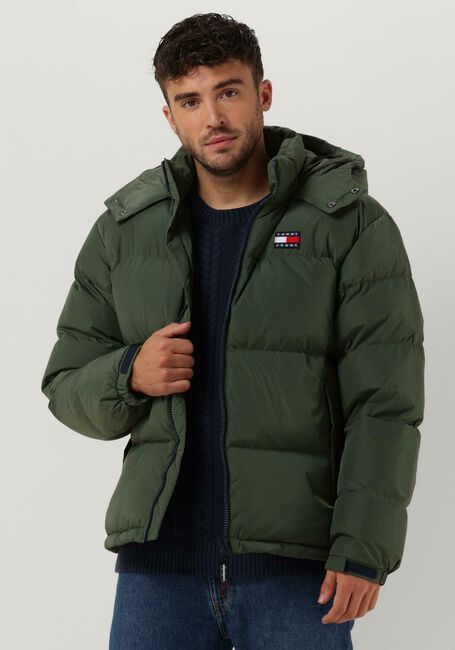 Donkergroene TOMMY JEANS Gewatteerde jas TJM ALASKA PUFFER - large