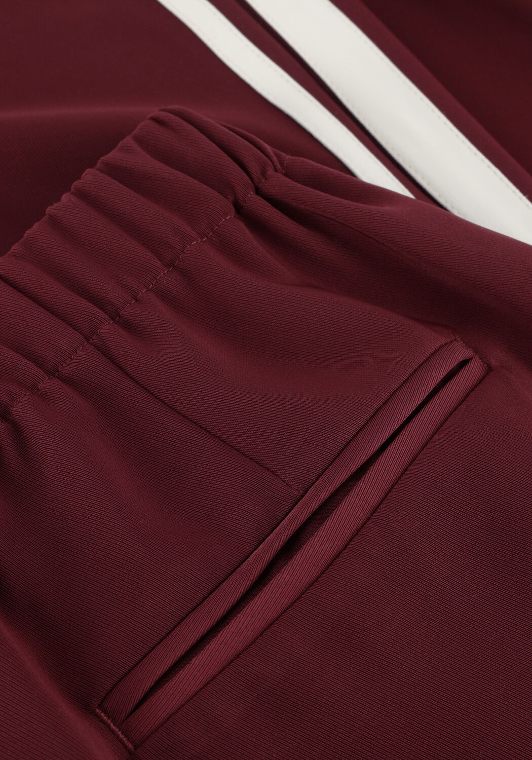 Bordeaux CATWALK JUNKIE Wijde broek SIDE BUTTON TRACKSUIT TROUSERS - large