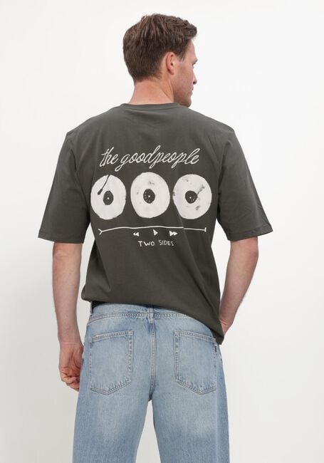 Donkergroene THE GOODPEOPLE T-shirt TUUR - large