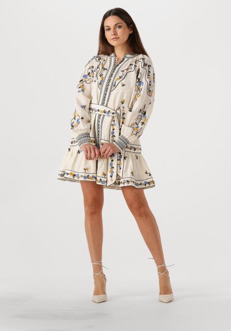 SCARLETT POPPIES Mini robe FIUCCI SHORT DRESS Écru - large