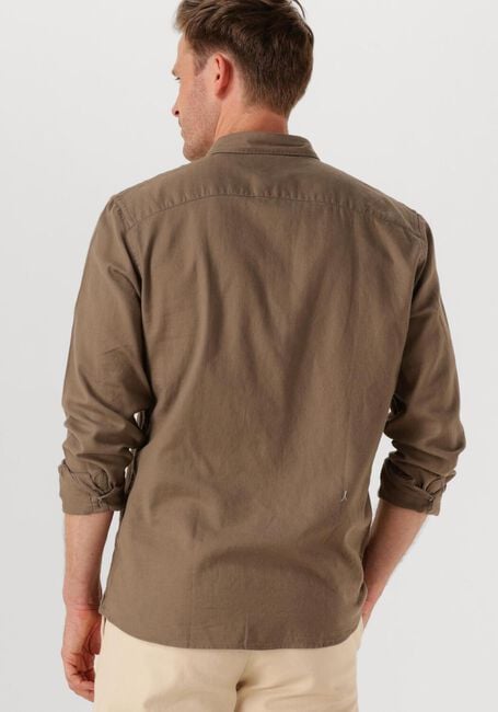 SELECTED MEN Chemise décontracté SLHSLIMOWEN-BRUSHED SHIRT LS NOOS Kaki - large