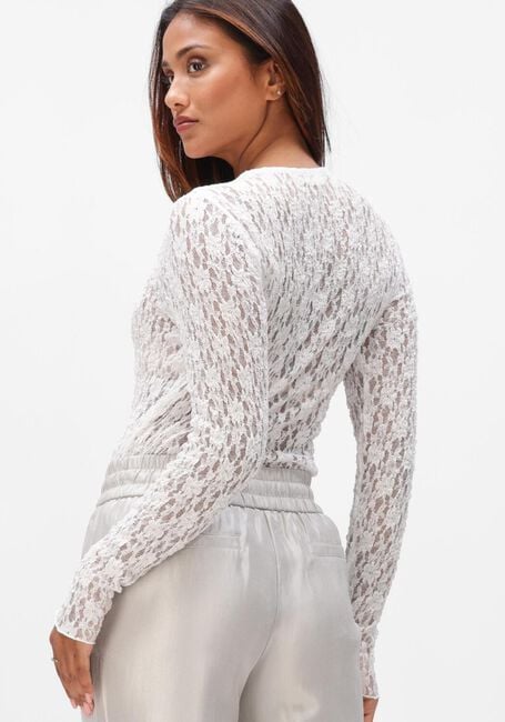 AIMEE THE LABEL ANNIE LACE LONGSLEEVE Hauts & T-shirts en blanc - large